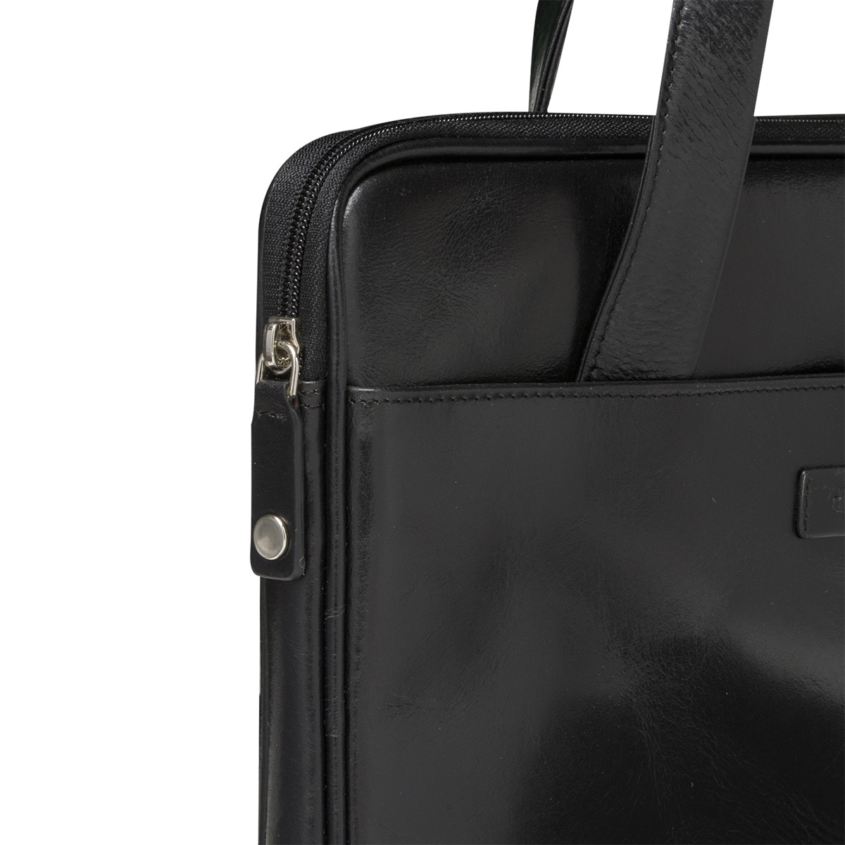 Maletín de piel dbramente1928 Silkeborg negro para portátiles de 13" Negro-3