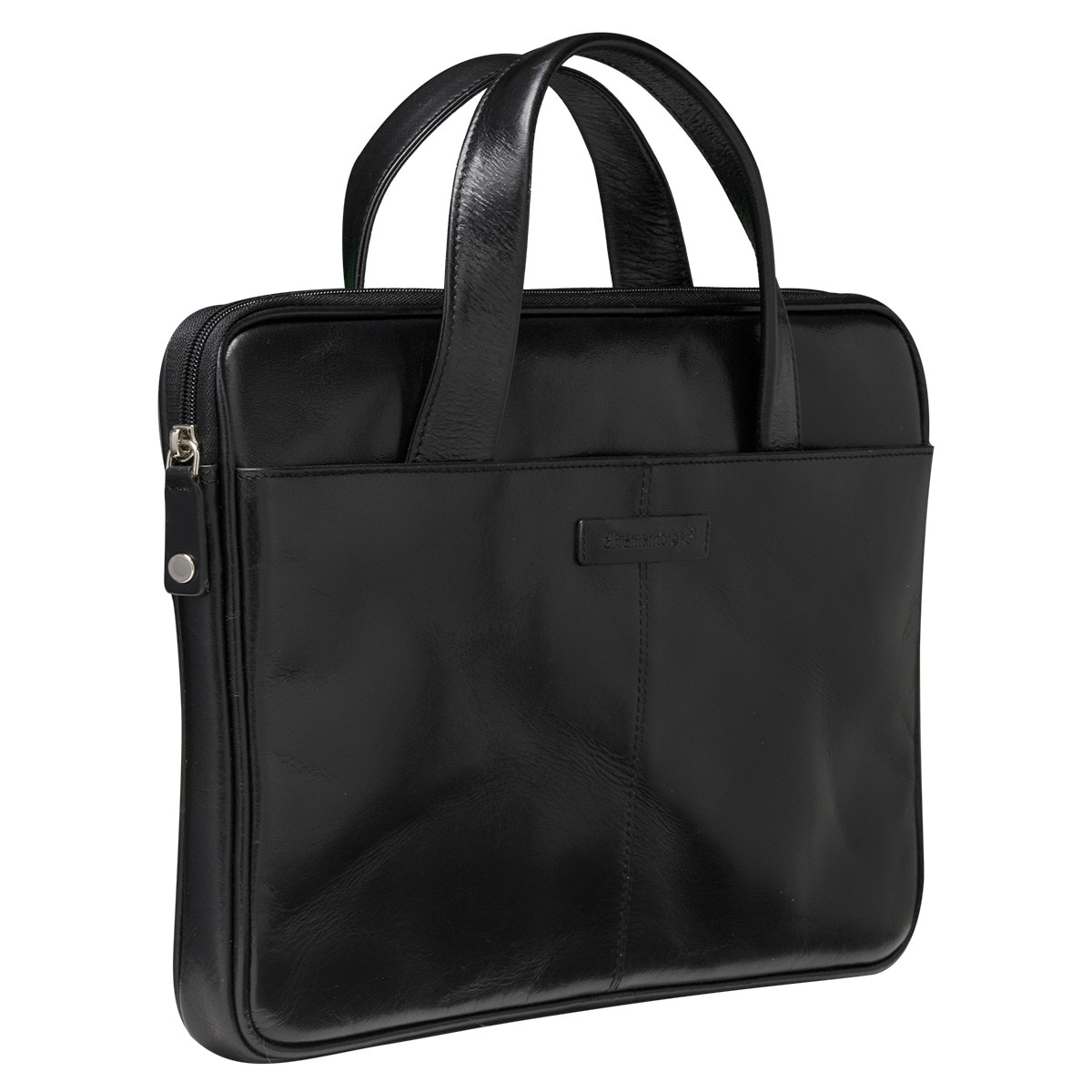 Maletín de piel dbramente1928 Silkeborg negro para portátiles de 13" Negro-2