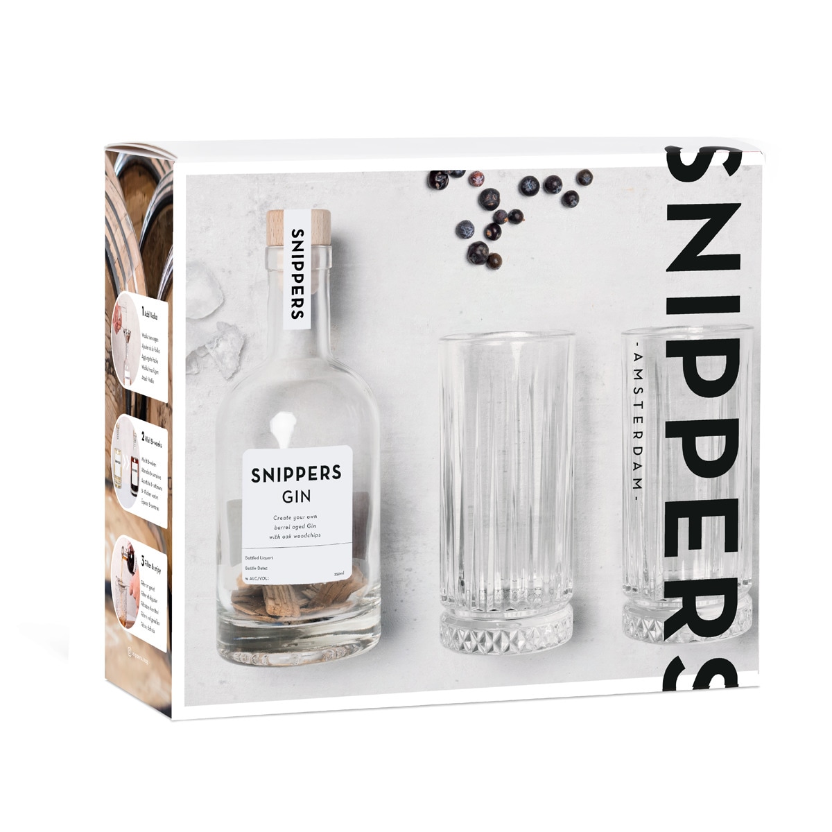 Conjunto Faz o Teu: Gin Snippers com 2 Copos 1