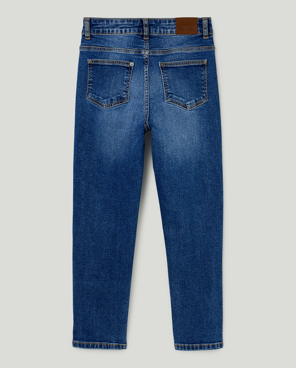 Pantalón de niño denim 5 bolsillos regular Azul-2