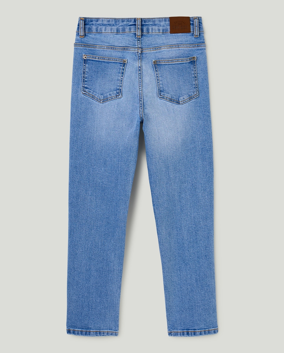 Pantalón de niño denim 5 bolsillos regular Azul-2