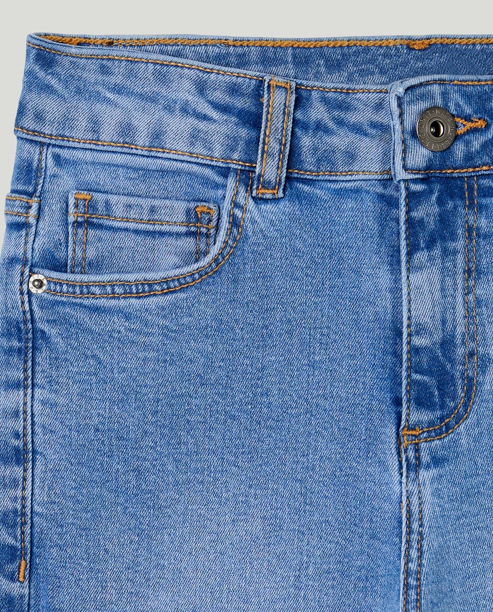 Pantalón de niño denim 5 bolsillos regular Azul-3