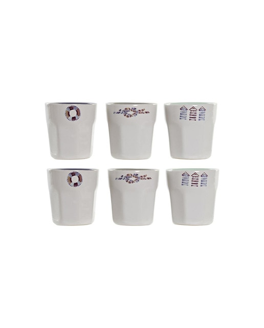 Imagen 0 de Café set set 6 gres 20x14,6x6 90 ml, salitre azul
