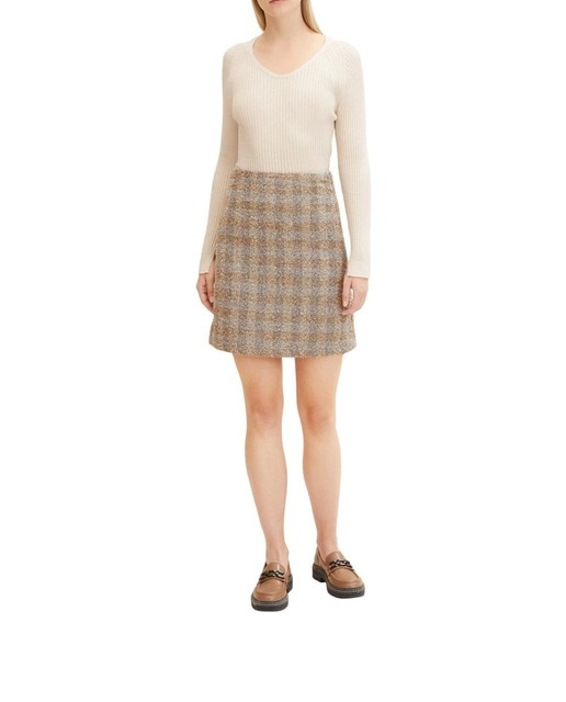 Imagen 0 de Falda estampado a cuadros