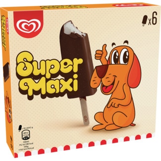 Gelado Super Maxi Pack 6 unidades embalagem 390 ml - Olá