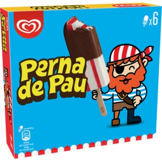Gelado Perna de Pau Pack 6 unidades embalagem 70 ml - Olá