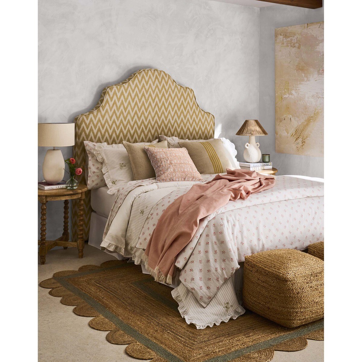 Jogo de Capa de Edredão de Algodão Zaire Verde-6