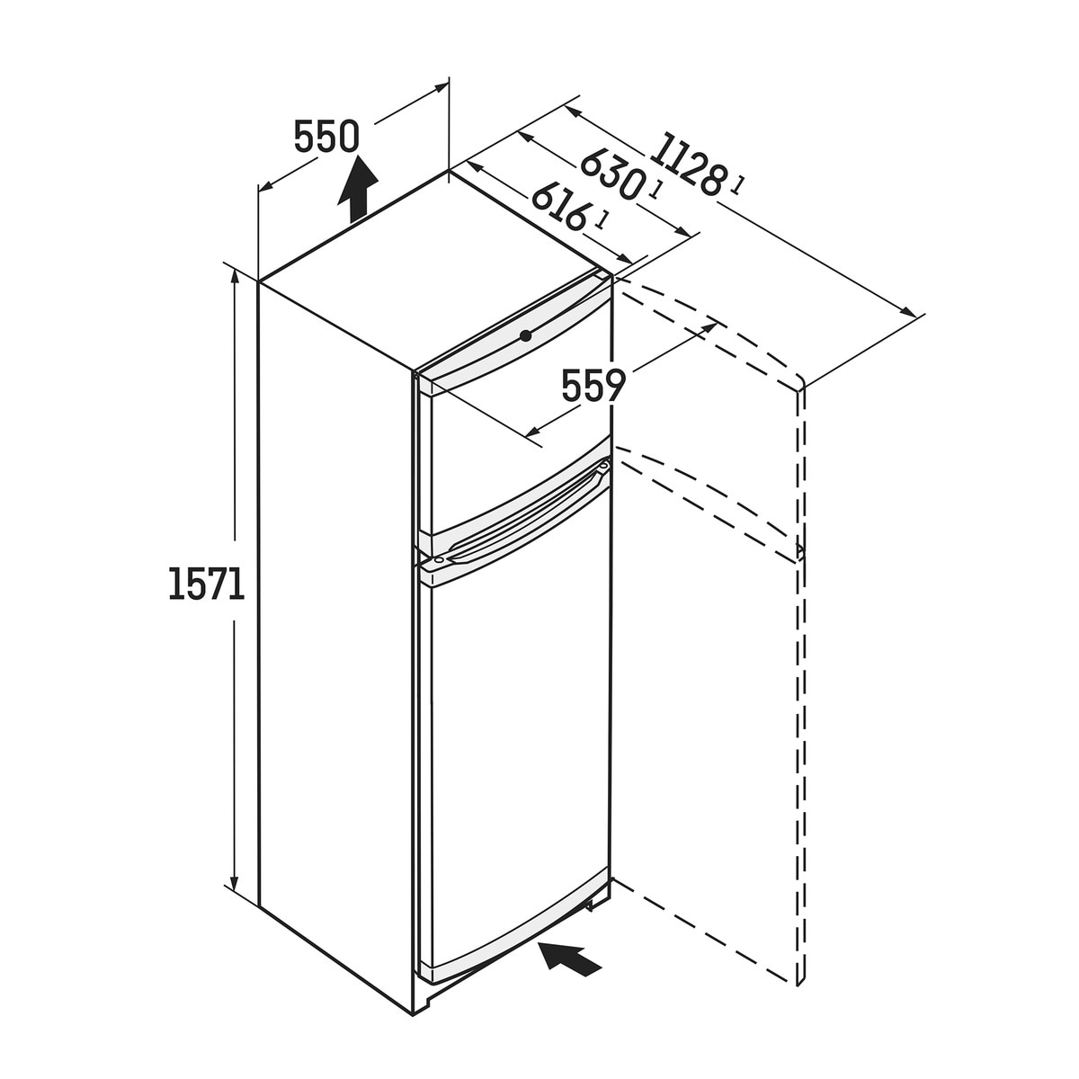 Frigorífico de 2 Portas Liebherr CTele 2931 SmartFrost e de 157 cm - Inox Inox-5