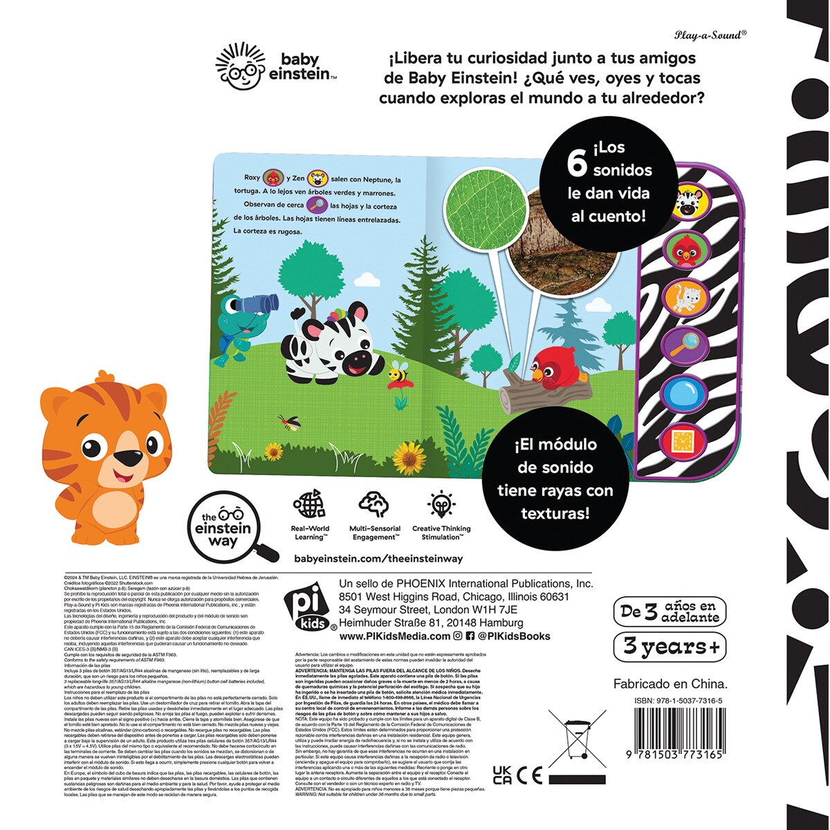 EXPLORA CONMIGO. BABY EINSTEIN. TSP: TEXTURED SOUND PAD TSP 2