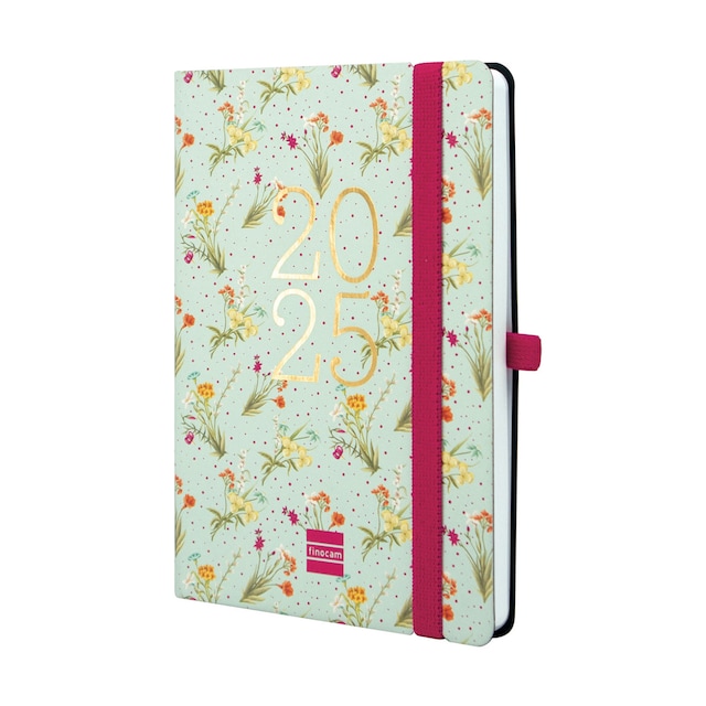 Imagen 0 de Agenda 16 meses septiembre 2024-diciembre 2025 Capri F4 - 118x168 mm semana vista horizontal Happy Finocam