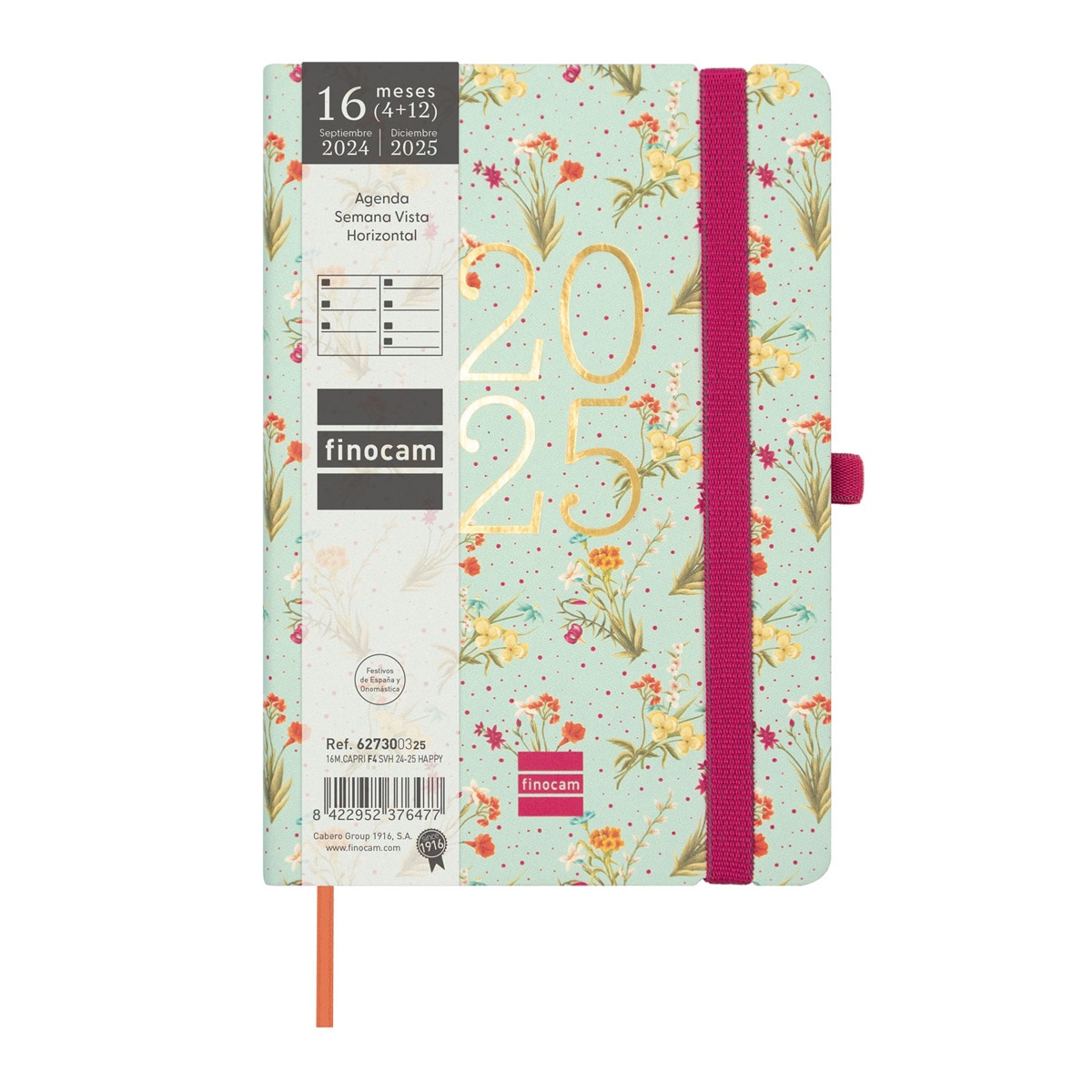 Agenda à Spirale 2026 - 1 Jour Par Page, Couverture Polypropylène, Élastique, Langue Espagnole - 2