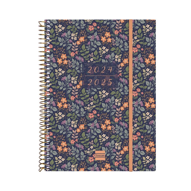 Imagen 0 de Agenda 18 meses julio 2024-diciembre 2025 espiral E10 - 155x212 mm semana vista horizontal Girl Finocam internacional multilingüe