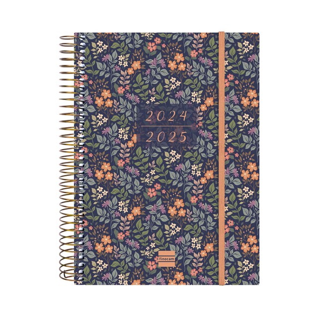 Imagen 0 de Agenda 18 meses julio 2024-diciembre 2025 espiral E10 - 155x212 mm 2 días página Girl Finocam internacional multilingüe