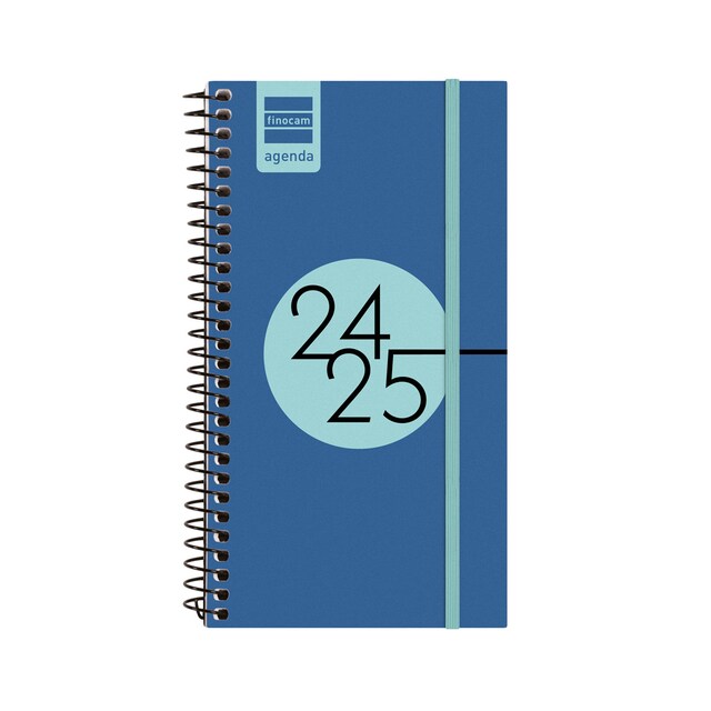 Imagen 0 de Agenda curso 2024-2025 Espir Label E9 - 94x171 mm semana vista horizontal Finocam azul