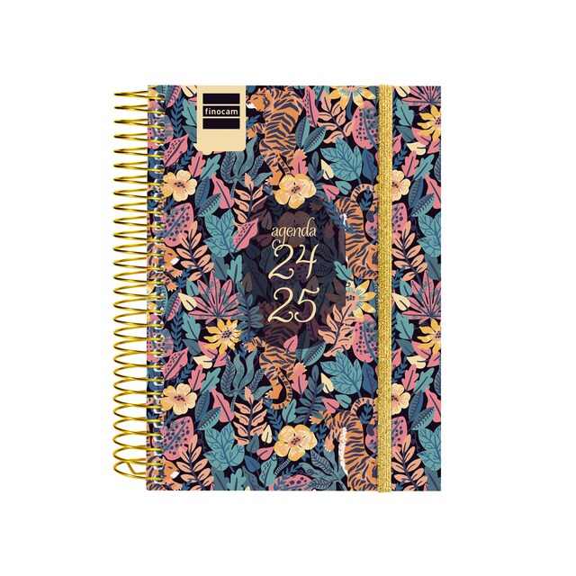 Imagen 0 de Agenda curso 2024-2025 Secundaria 1/8 - 120x164 mm 1 día página Tiger Finocam catalán multilingüe