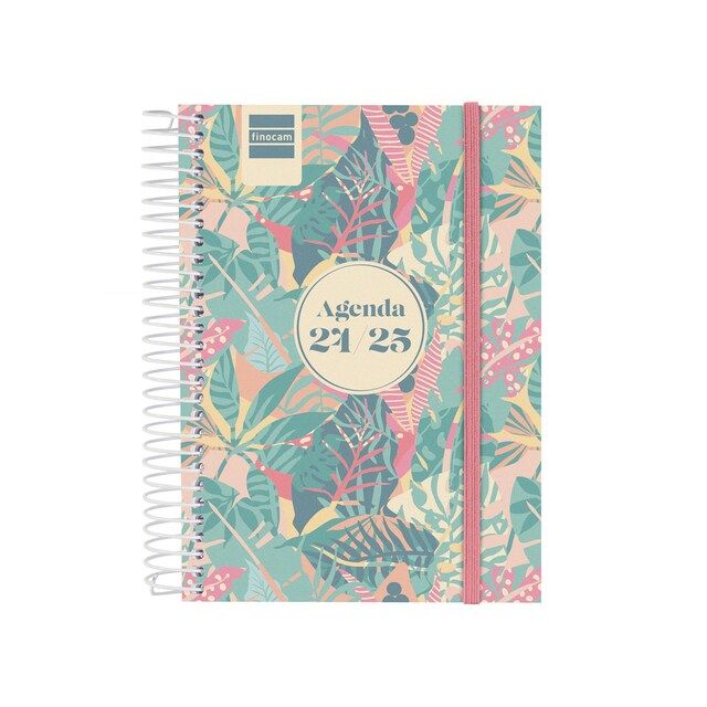 Imagen 0 de Agenda curso 2024-2025 Secundaria 1/8 - 120x164 mm 1 día página Exotic Finocam catalán multilingüe