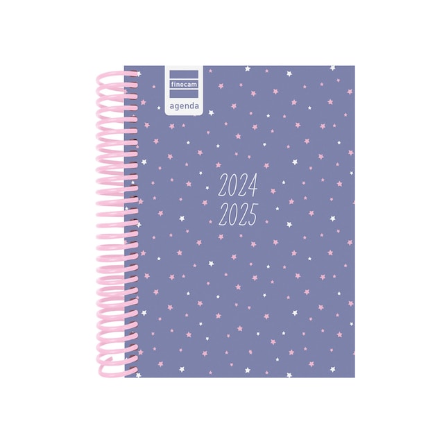 Imagen 0 de Agenda curso 2024-2025 Diva 1/8 - 120x164 mm 1 día página Stars Finocam portugués multilingüe