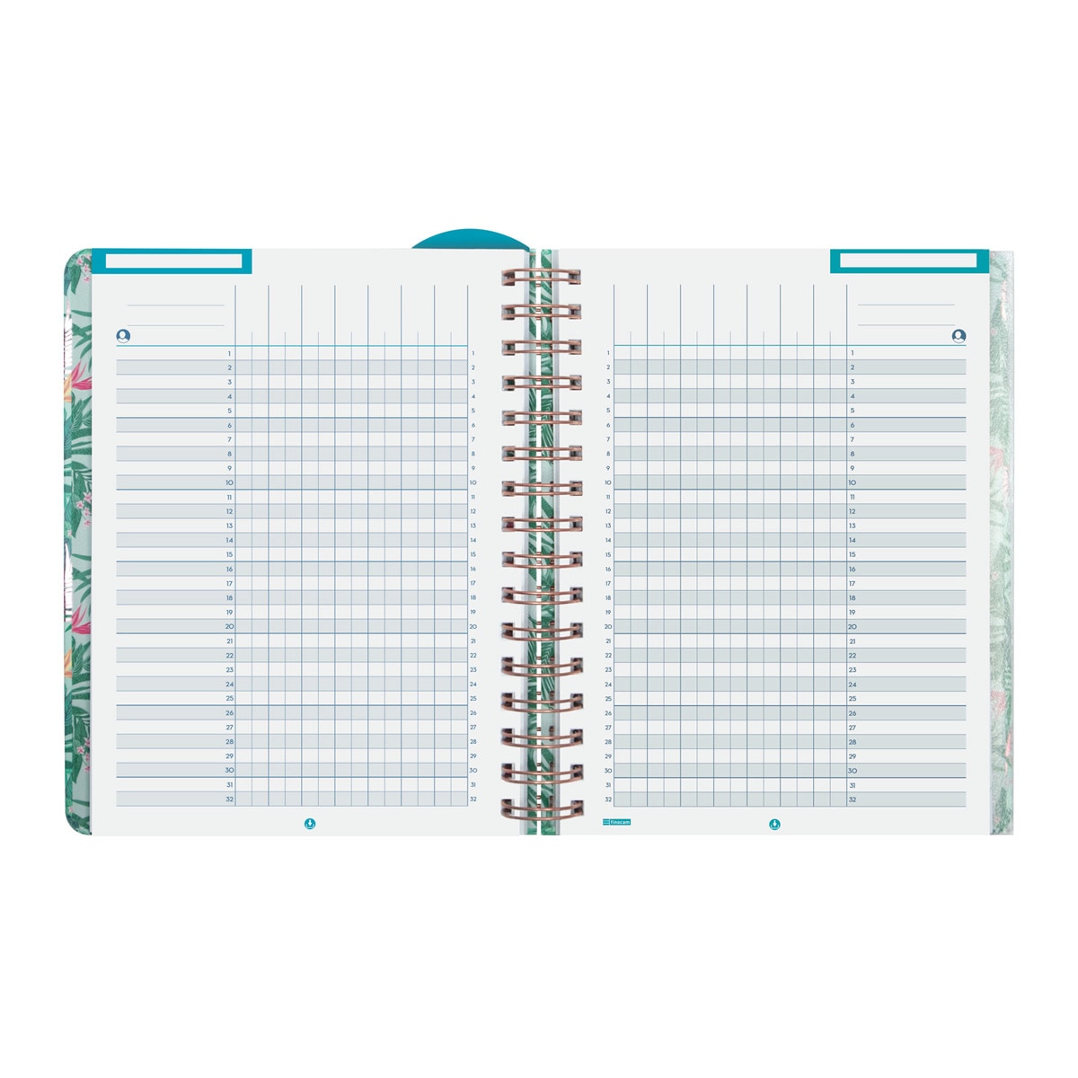 Agenda para el docente curso 2024-2025 Magistral 1/4 - 155x212 mm semana vista horizontal Tropic Finocam catalán Multicolor-7