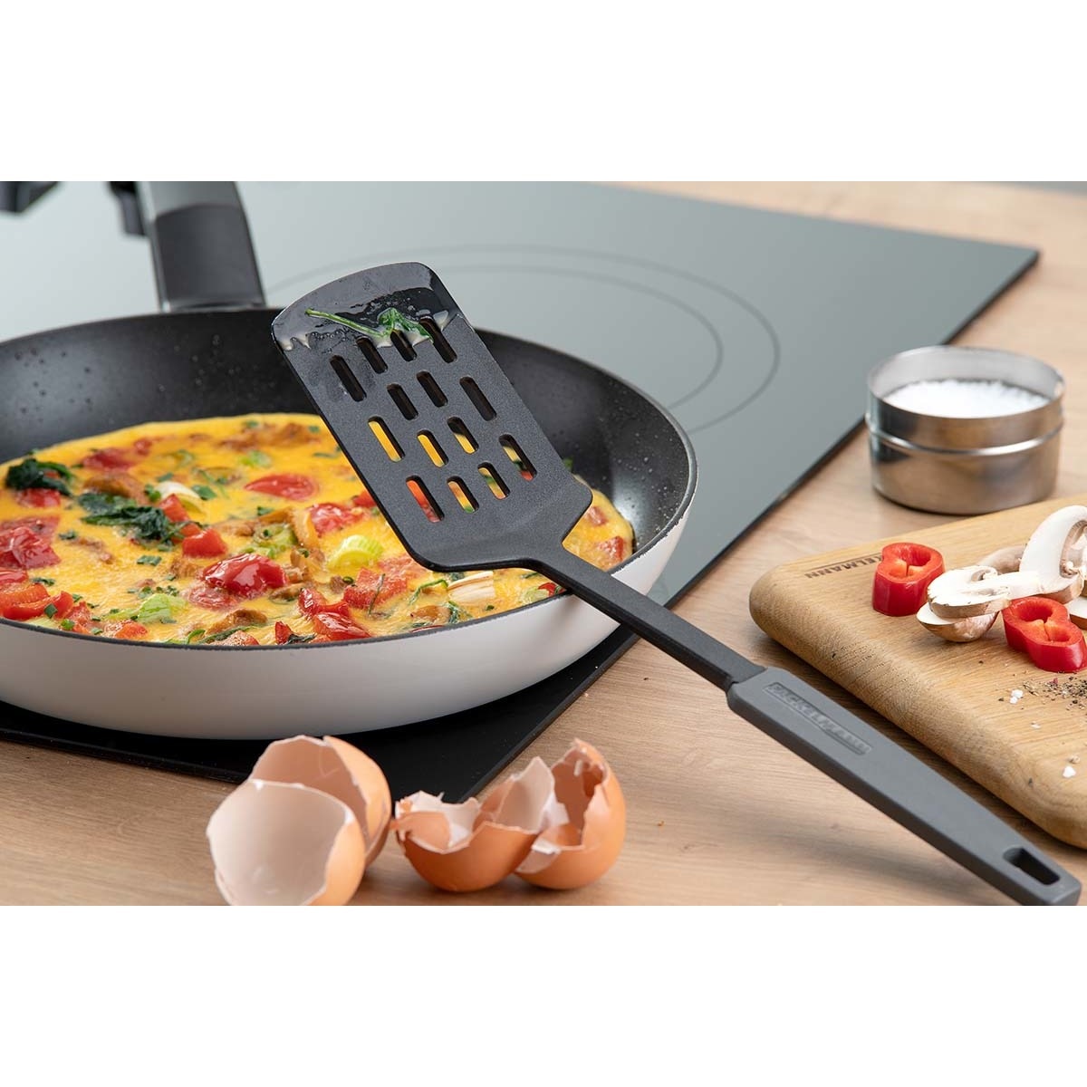 Espátula ranurada Statement Fackelmann Negro-5