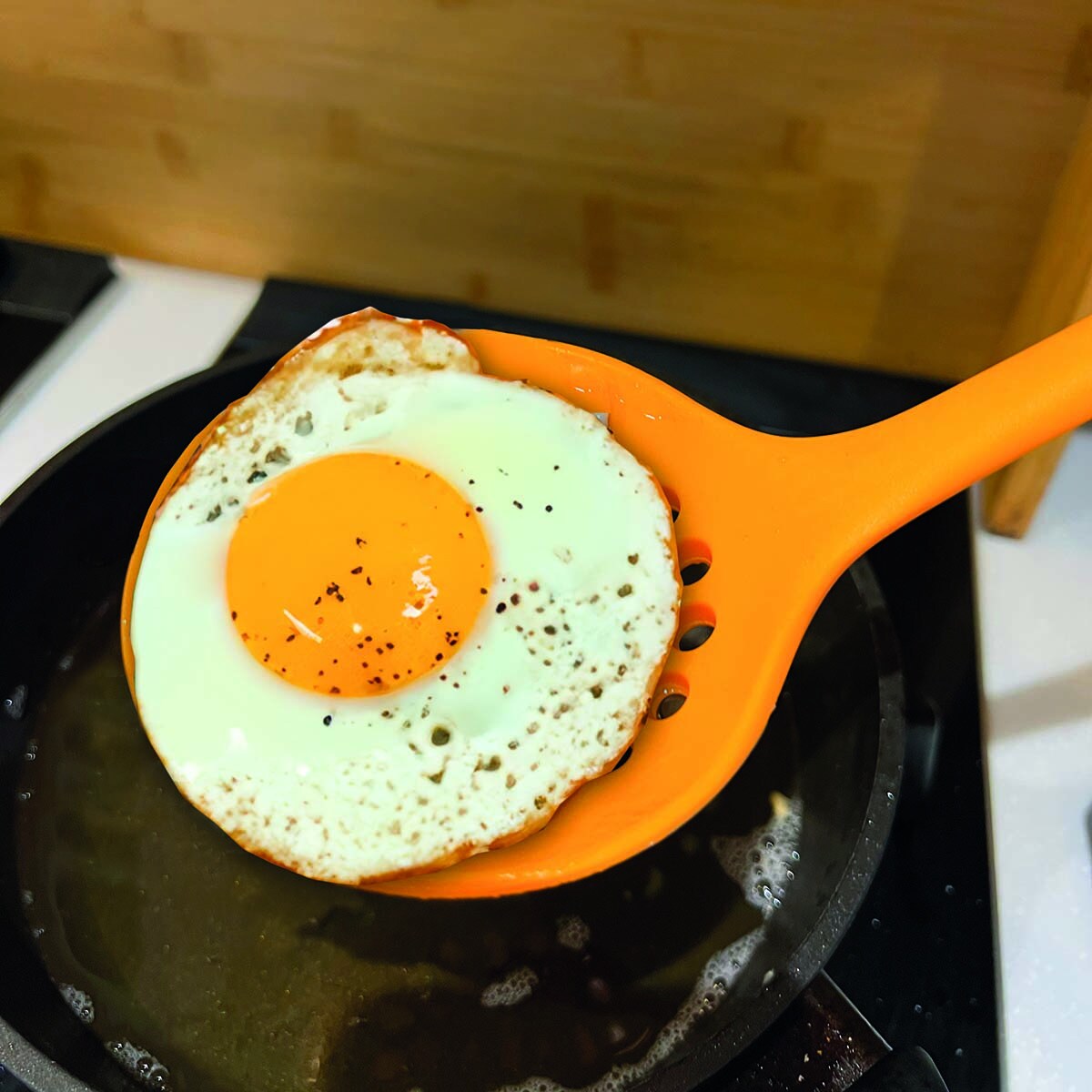 Espumadera de silicona Soft Fackelmann Naranja-4