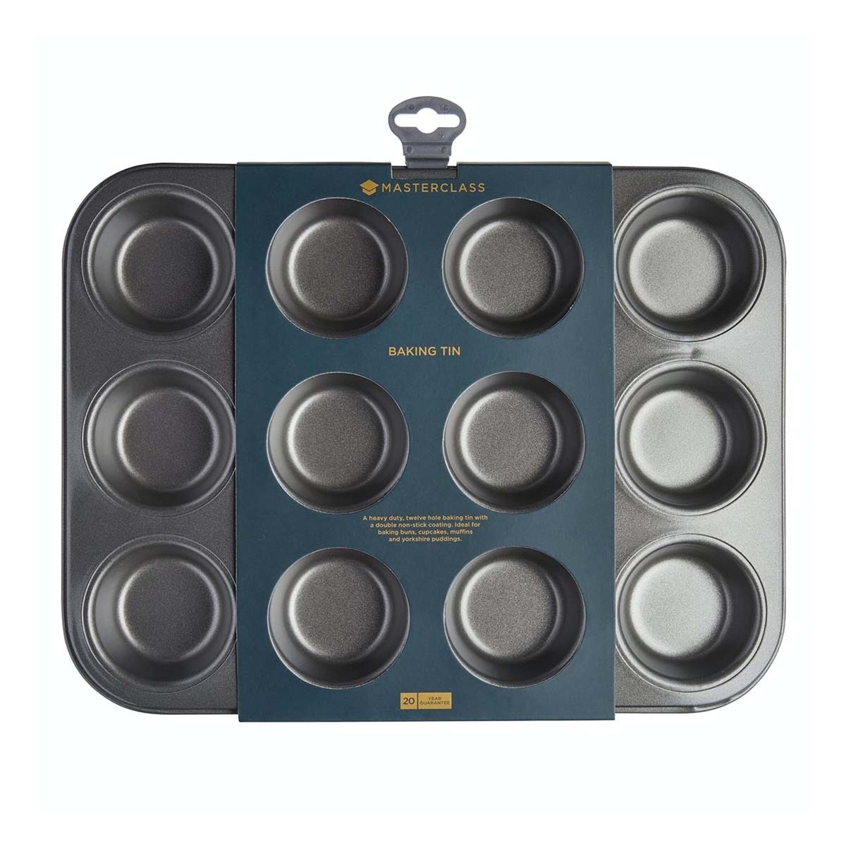 Molde Antiaderente para 12 Madalenas Cinzento-9