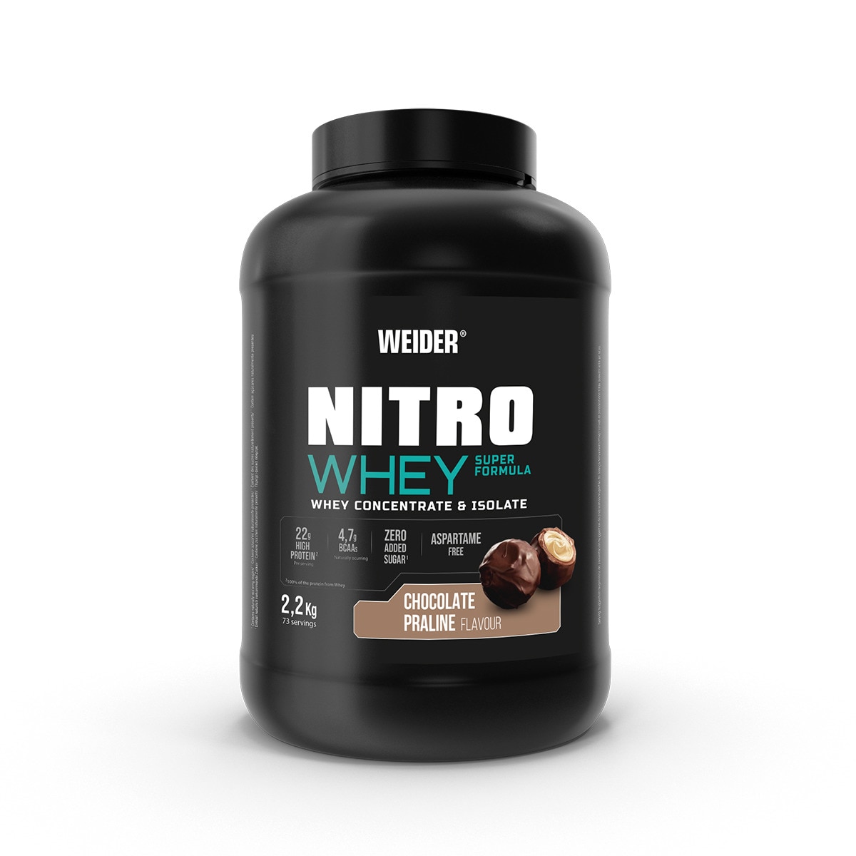 Proteína Nitro Whey Super Formula Chocolate Praliiné - 2,2 kg 1