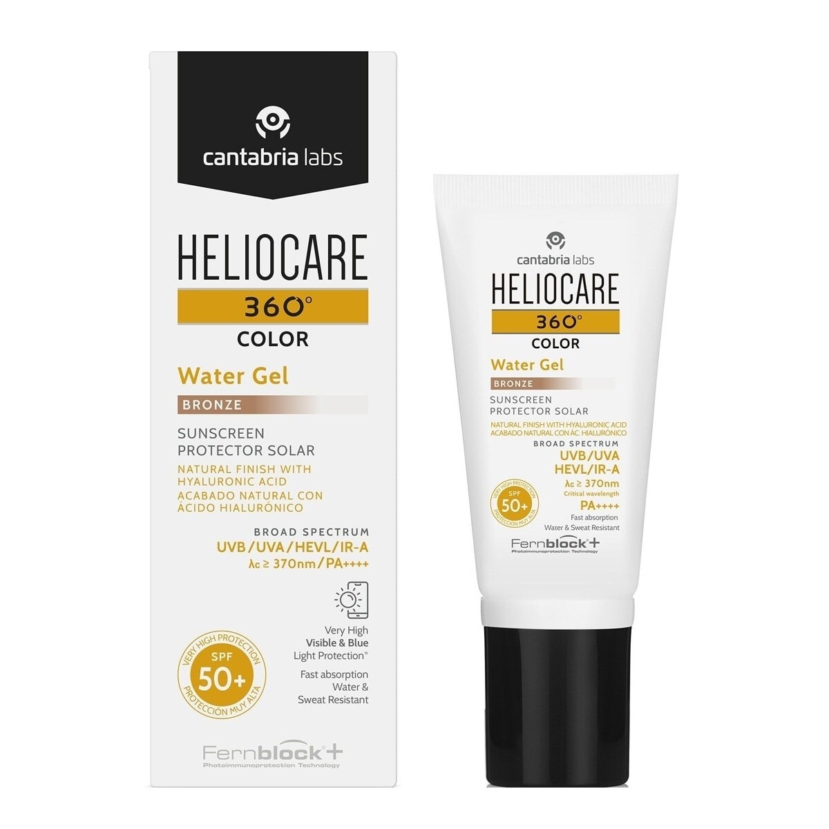 Protetor de Rosto Heliocare 360º Water Gel SPF 50+ com Cor - 50 ml Bronze-2