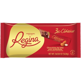Chocolate de Leite com Amêndoas Pack 3 embalagem 24 g - Regina