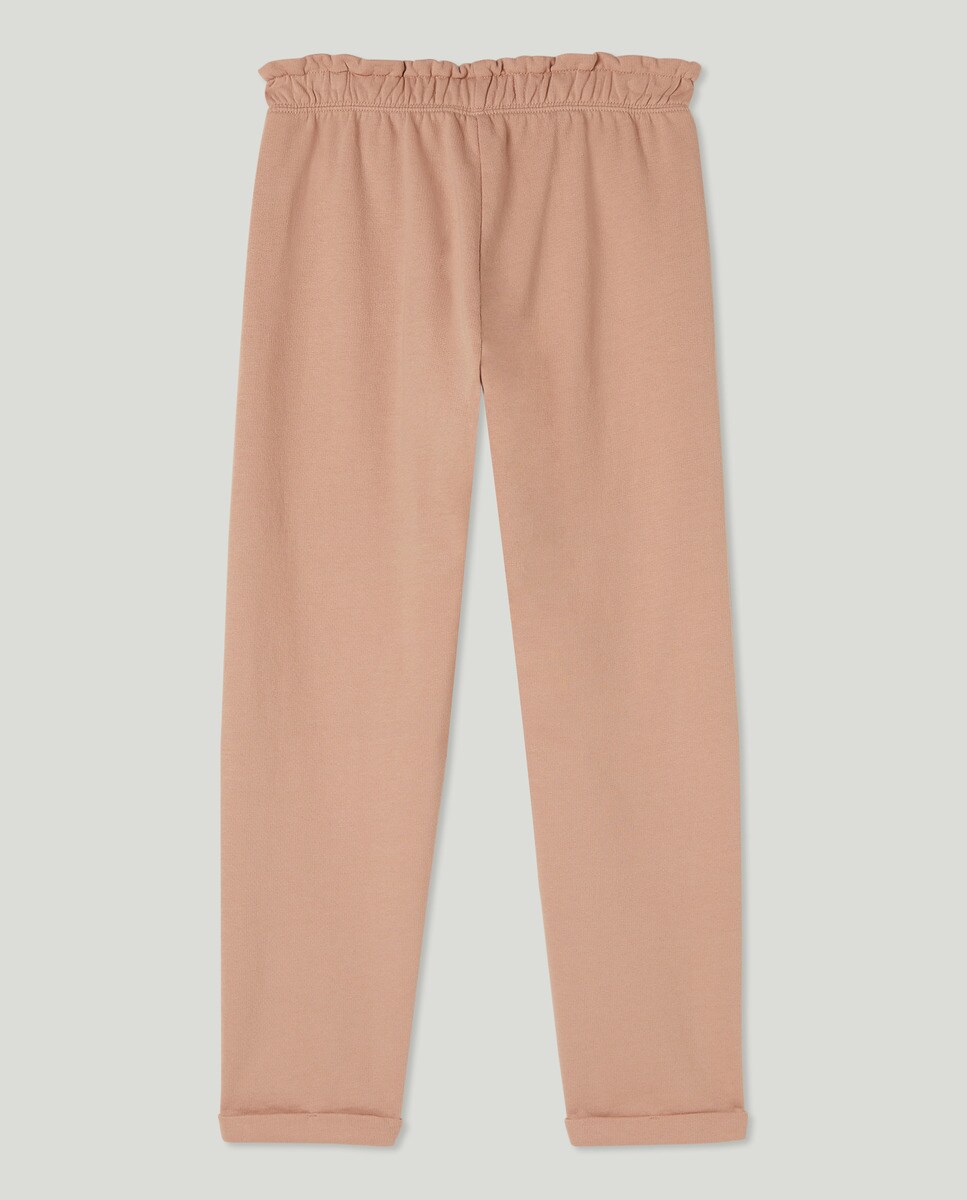 Pantalón Felpa Cintura Fruncida Nude-2