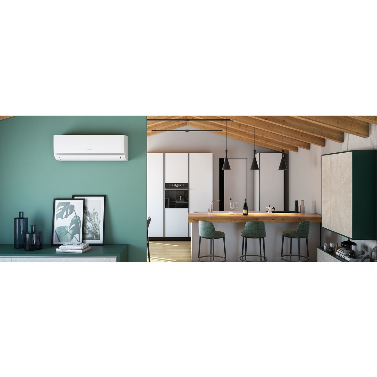 Aire acondicionado multisplit 2x1 Olimpia inverter con 3.500 Frig/h y 3.800 Kcal/h - ARYAL S2E DUAL1 Blanco-5