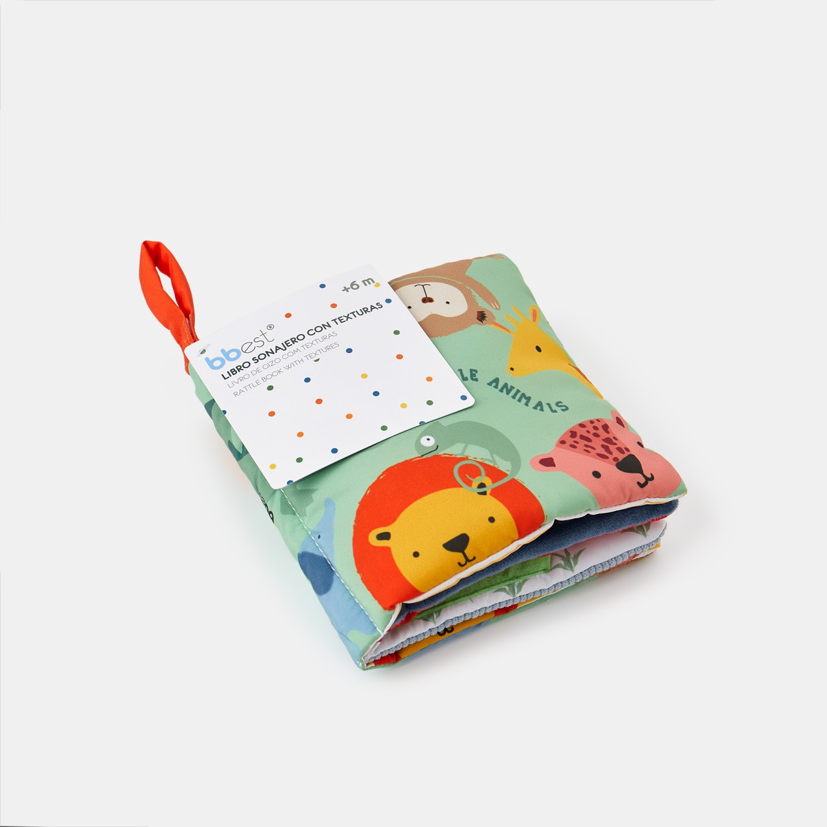 Livro de Tecido Animais da Selva Verde-3