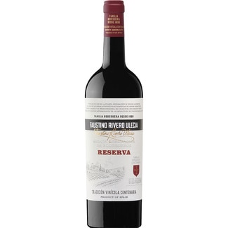 vino tinto reserva DO Utiel Requena botella 75 cl - Faustino Rivero Ulecia