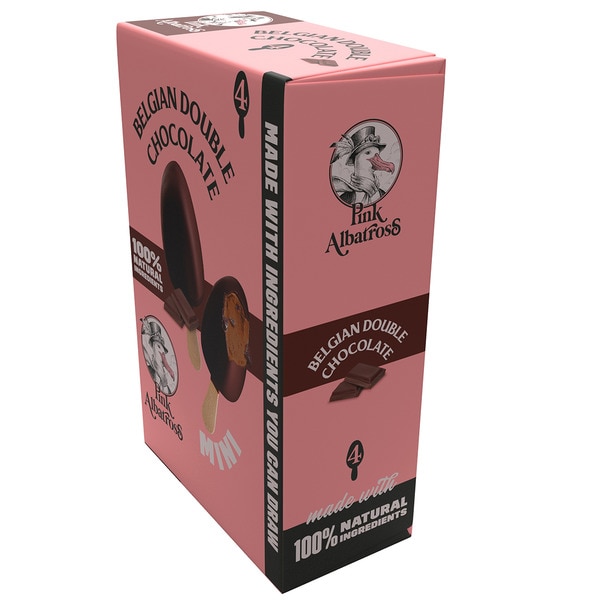 Mini bonbon Belgian double chocolate ice cream 4-pack 200 ml