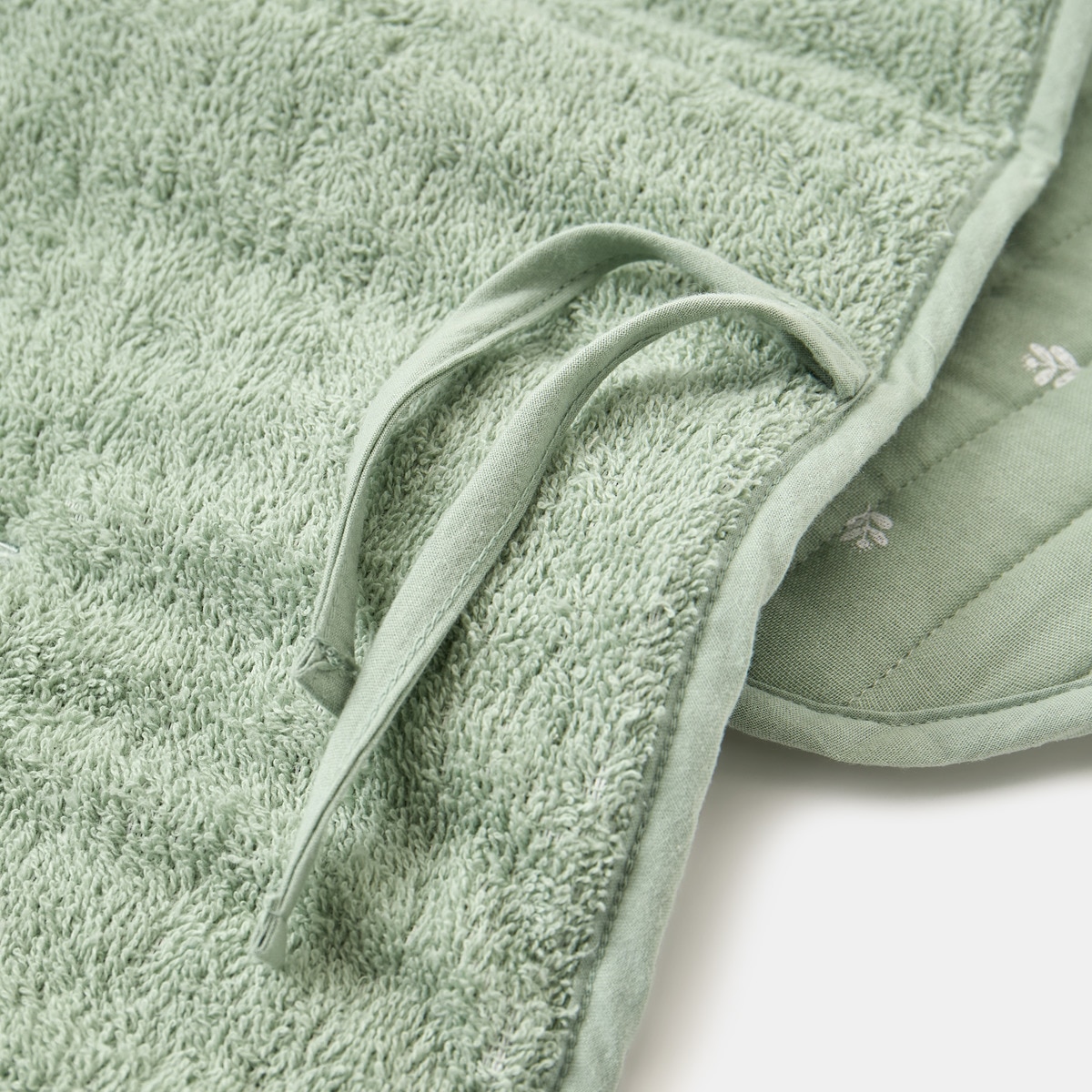 Colchão para Cadeira Estreita Acolchoada com Folhas Verde-4