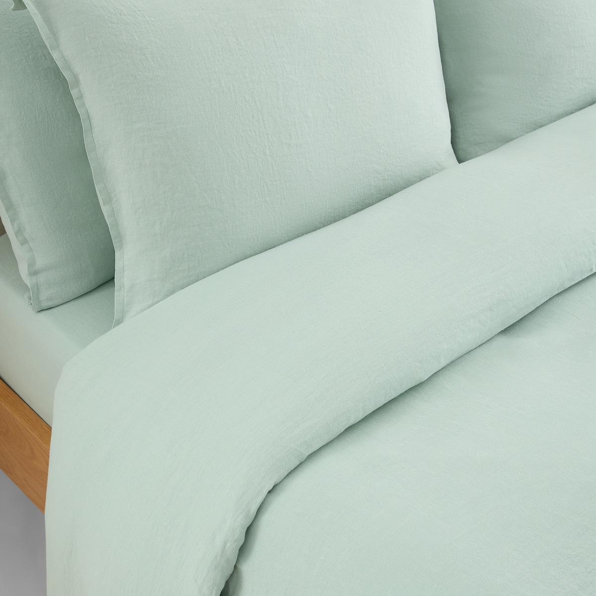 Conjunto de Capa de Edredão Linho Room Água-2