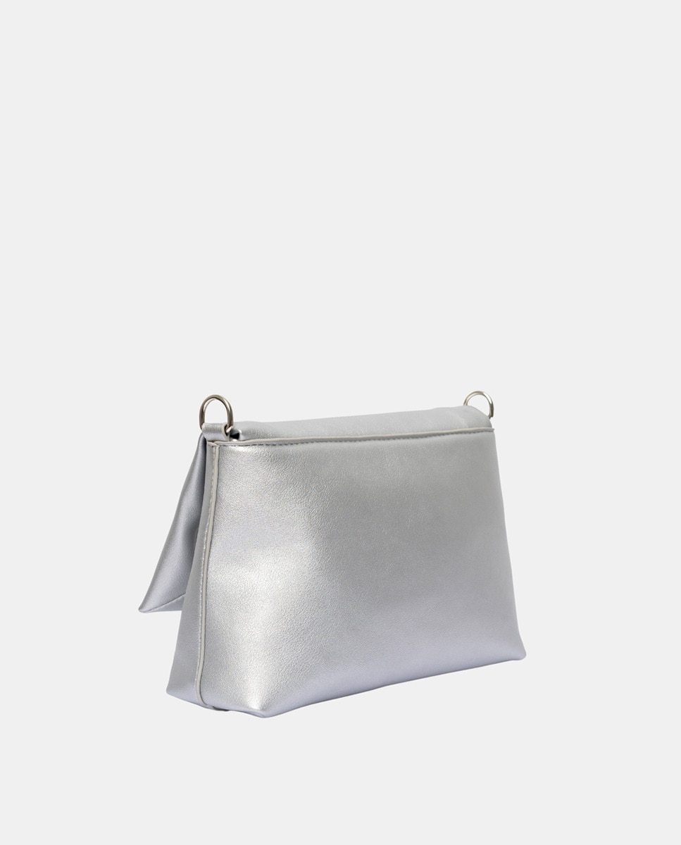 Mala de Ombro Modelo Olivia - Prateado Prata-2