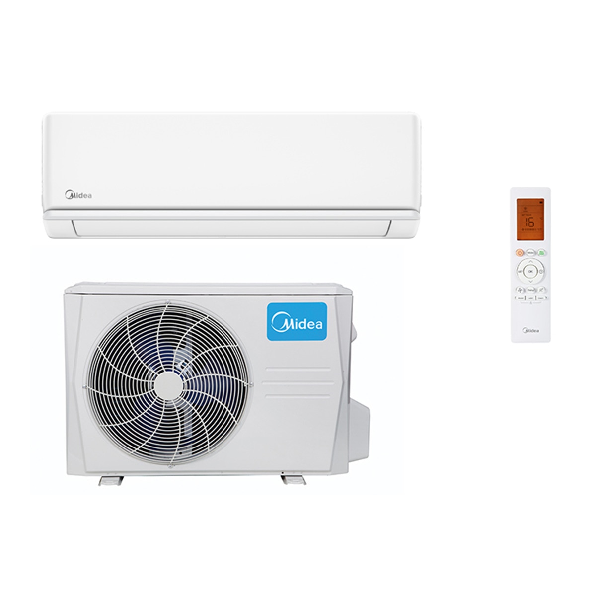 Aire acondicionado 1x1 Midea Inverter 2.270 Frig/h y 2.520 Kcal/h - LITE 26(09)N8-2 Blanco-3