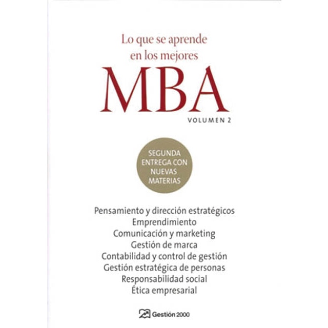 Imagem 0 de Lo que se aprende en los mejores MBA. Volumen 2: Volumen 2 (Capa mole com abas)