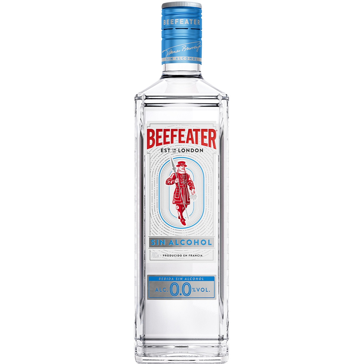 0,0 ginebra sin alcohol botella 70 cl