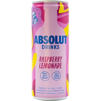 vodka con limonada de frambuesa lata 25 cl - Absolut