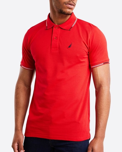 Imagen 0 de Polo de hombre regular rojo de manga corta
