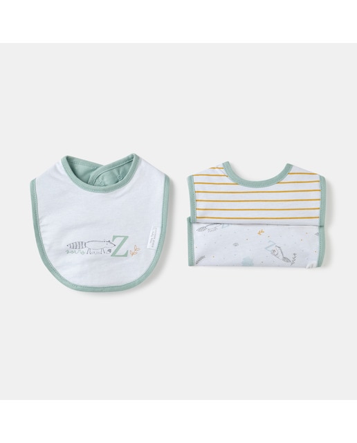 Imagen 0 de Baberos Cotton Juice Baby Home pack 3 Bosque zorro