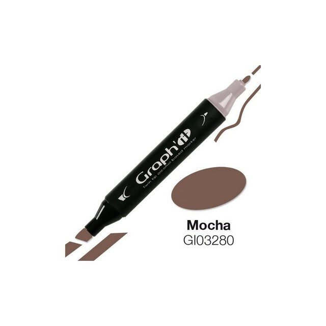 Imagem 0 de Marcador GRAPH'IT de Ponta Dupla Mocha GRAPH'IT