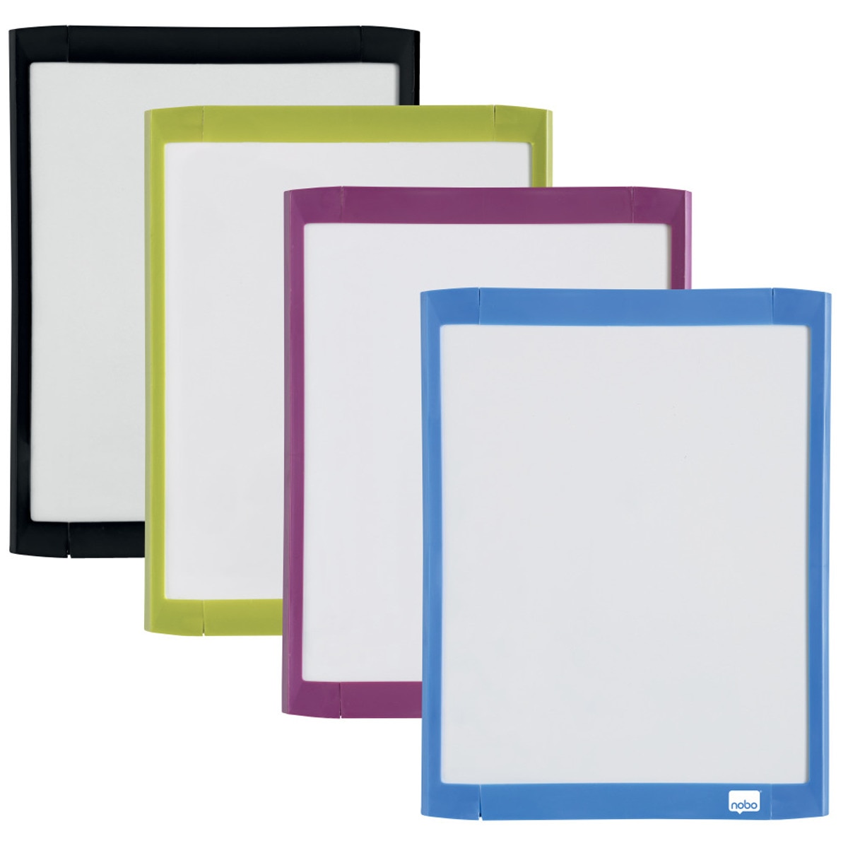 Imagem 0 de Quadro magnético com apagador 216x280 mm Nobo cores sortidas