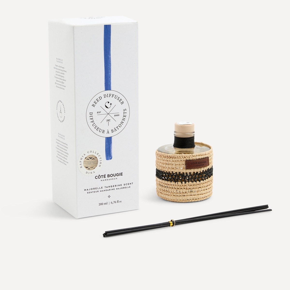 Difusor de Varetas Dina Mandarine Majorelle Natural-1
