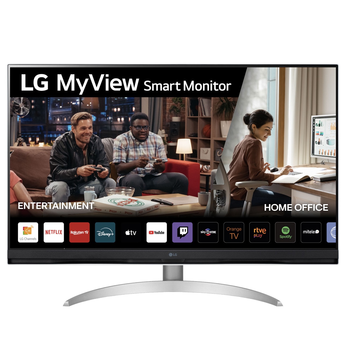 Monitor PC 80 cm (31,5") LG MyView Smart Monitor 32SQ700S-W, 60 Hz, UHD 4K Blanco / Plata-1