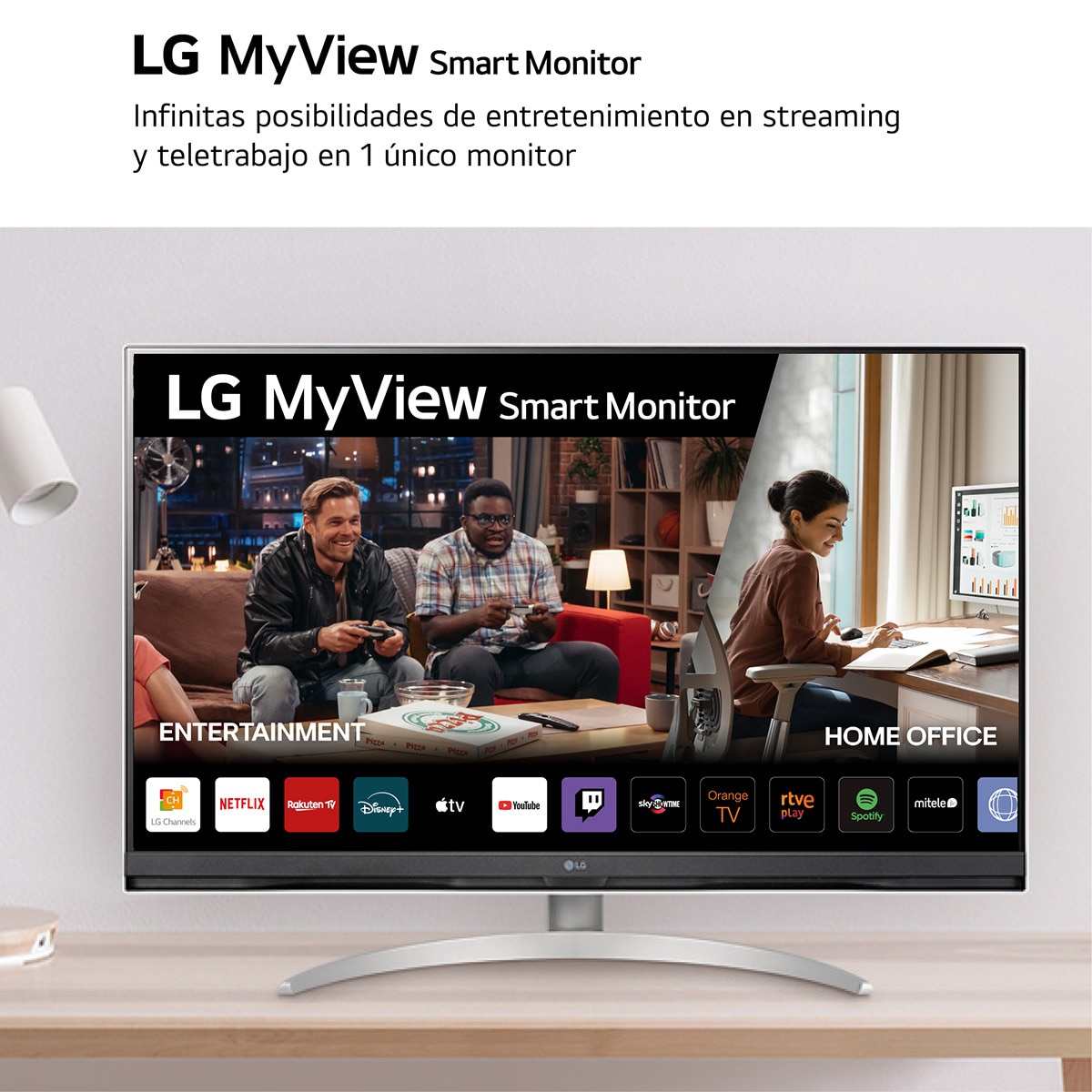 Monitor PC 80 cm (31,5") LG MyView Smart Monitor 32SQ700S-W, 60 Hz, UHD 4K Blanco / Plata-13