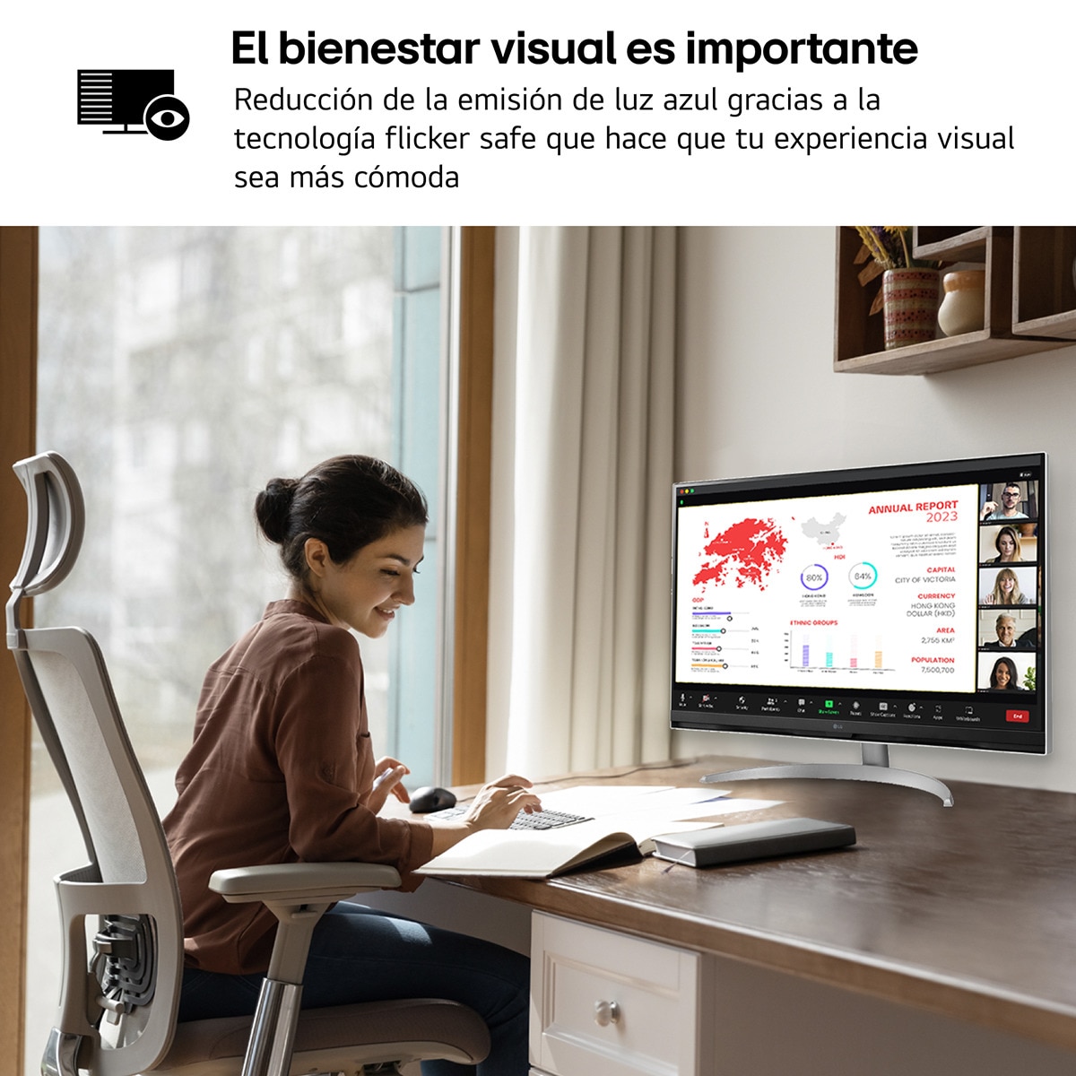 Monitor PC 80 cm (31,5") LG MyView Smart Monitor 32SQ700S-W, 60 Hz, UHD 4K Blanco / Plata-12