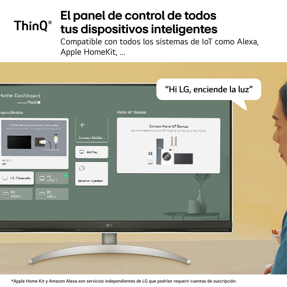 Monitor PC 80 cm (31,5") LG MyView Smart Monitor 32SQ700S-W, 60 Hz, UHD 4K Blanco / Plata-11