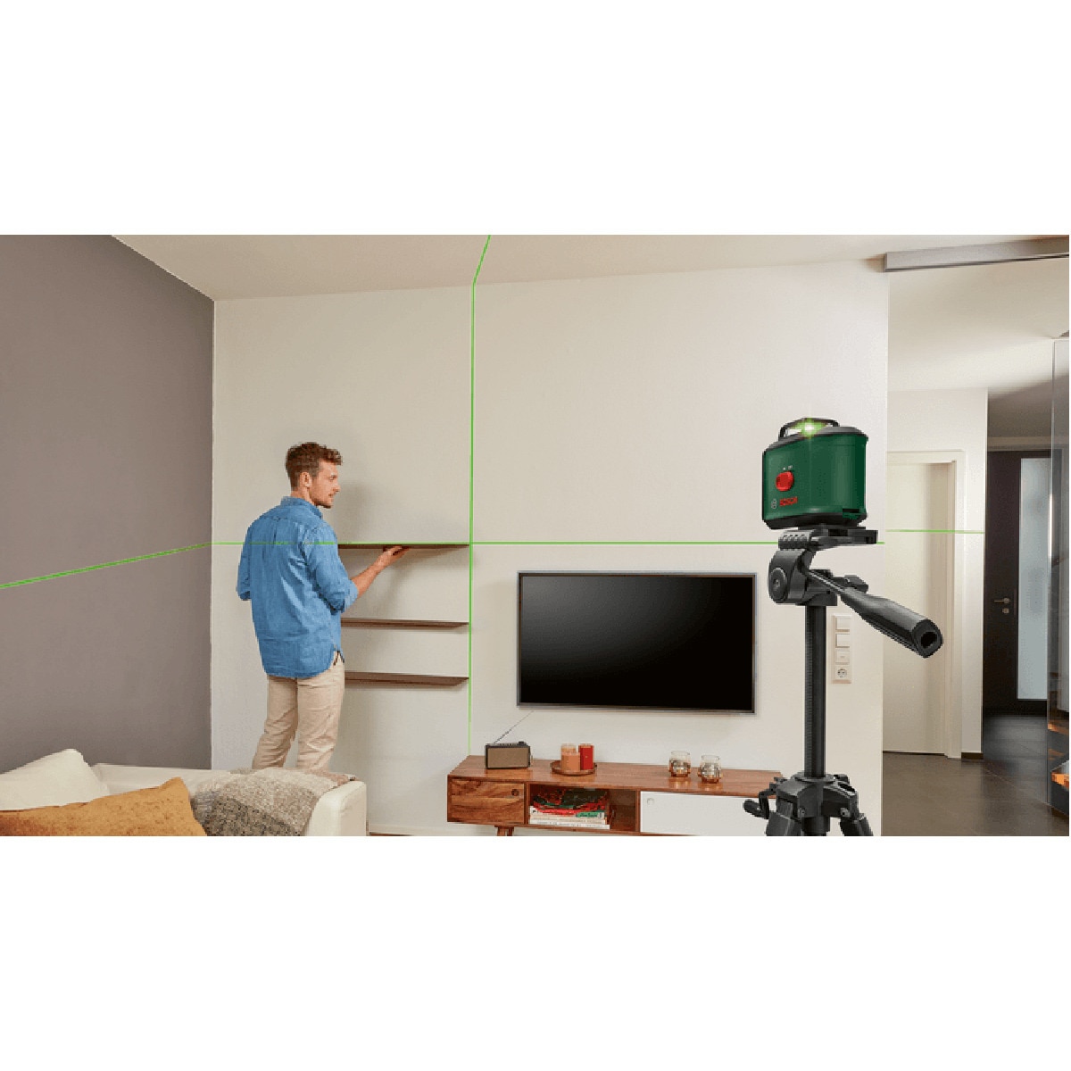 Nivel Láser Universal 360 + Trípode TT150 Verde / Negro-5